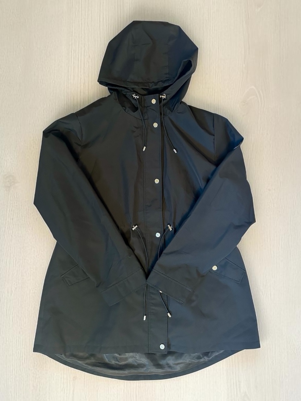 Lauren Ralph Lauren Anorak Black Hooded Full Zip Jacket Woman Size XL